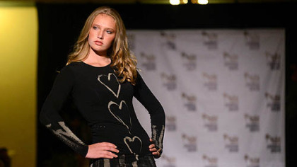 A dress by iman B. at Pittsburgh Fashion Week.