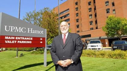 Erie County Exec. Barry Grossman at UPMC Hamot Medical Center in Erie, Pa.
