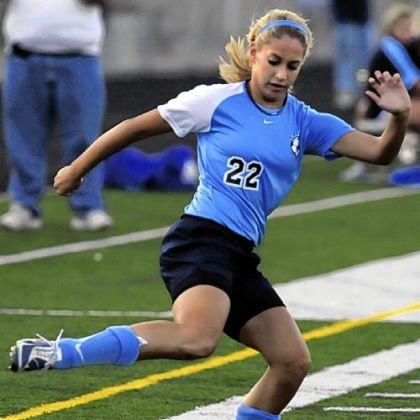 Junior Ashley Mutkus, a reliable goal-scorer as a freshman and sophomore, has moved to defender to help the team this season.