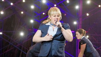 Rebel Wilson portrays a contestant in a collegiate a cappella competition in "Pitch Perfect."