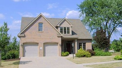 This home in Springer Manor in Moon is sided in brick and Hardie Board. Buyers can choose stone instead of brick.