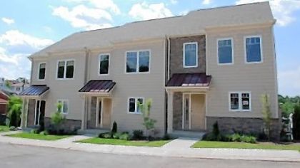 The Eutaw Street Townhomes on Mount Washington can have three levels and two privacy decks.