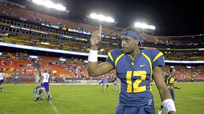 Quarterback Geno Smith and West Virginia will play their first Big 12 game today against Baylor at home.
