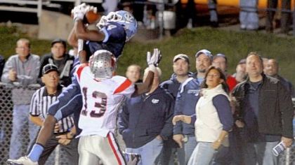 Central Valley's Robert Foster scores against West Allegheny Friday at Central Valley.