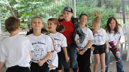 Members of the Mars Stars take part in a jump rope demonstration at the National Aviary, which is celebrating its 60th anniversary.