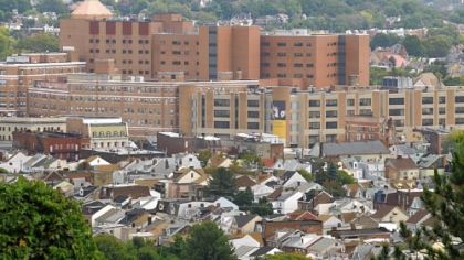 West Penn Allegheny Health System complex in Bloomfield.