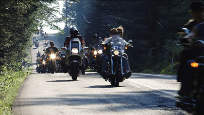 A Flight 93 memorial motorcycle ride from the crash site to Washington, D.C.