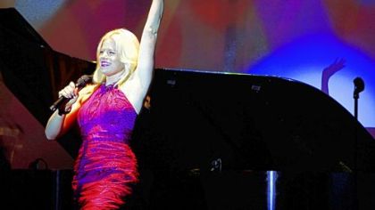 Megan Hilty of NBC's "Smash" performs at the Pittsburgh Cultural Trust gala.