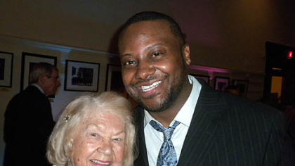 Lois Wholey and Sean Jones.