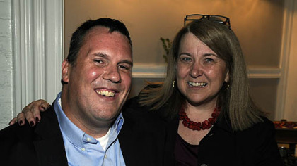 Scott Hammerstrom with Beth Westbrook.