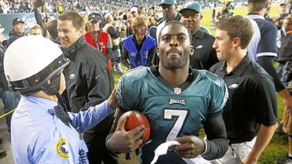 Stopping Eagles quarterback Michael Vick is easier said than done, even though he has thrown only four touchdown passes while tossing six interceptions.