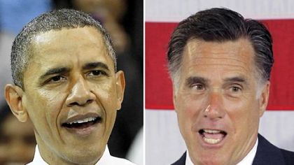 President Barack Obama and Republican presidential candidate, former Massachusetts Gov. Mitt Romney.