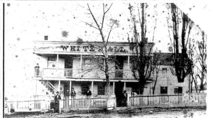 The former White Hall Tavern in Brentwood in the 1800s, home of the John F. Slater Funeral Home for 75 years.