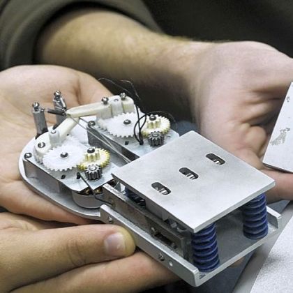 The prototype shown here is being redesigned and tested.