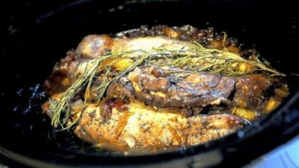 Fruited Pork Tenderloin prepared by Father Sam Esposito.