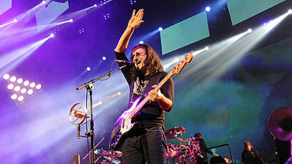Geddy Lee, performing night at Consol Energy Center last month, and his Rush bandmates are nominees for the Rock and Roll Hall of Fame.