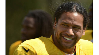 Troy Polamalu during training camp.