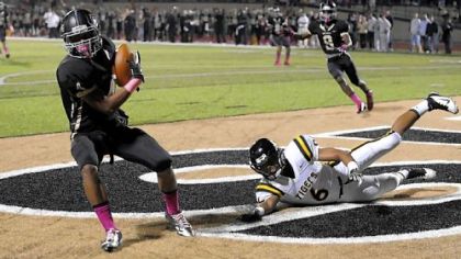 Gateway's Todd Jeter intercepts a ball in the end zone intended for North Allegheny's Elijah Zeise Friday.