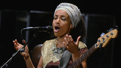 Esperanza Spalding and her group perform music from the new album "Radio Music Society," which encompasses soul, gospel and swing.