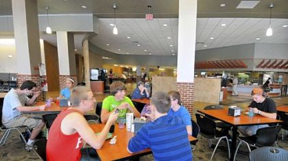 Shippensburg University's Reisner Dining Hall was renovated and expanded to change the schools' college dining experience. Students now make their way through a hub of stations with a variety of freshly prepared foods in an open atmosphere.
