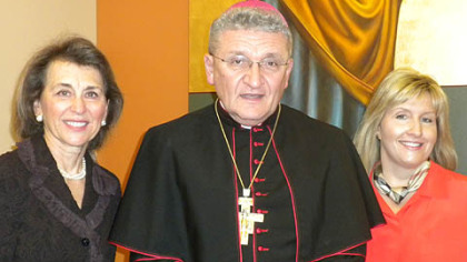 Diana Bills, Bishop David Zubik and Renee Cunningham