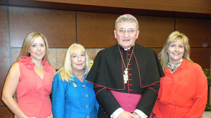 Jan Kubiska, Patty Orringer, Bishop David Zubik and Renee Cunningham
