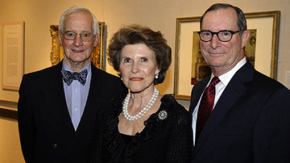 David and Ann Genter and Frick director Bill Bodine