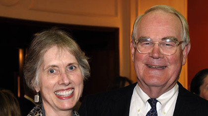 Susan and board chair David Bownlee