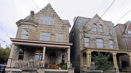 The Shadyside House Tour includes the Pents' house on the left and Ty and Sue Elys' house on the right.