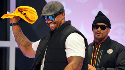 LaMarr Woodley and Larry Foote