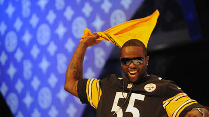 Steeler Stevenson Sylvester swings it.