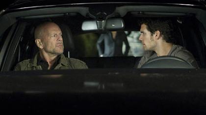Bruce Willis, left, and Henry Cavill don't see eye-to-eye in "The Cold Light of Day."