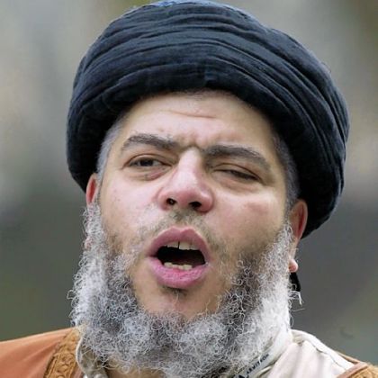 Abu Hamza al-Masri, Islamist preacher who is accused of supporting al-Qaida.