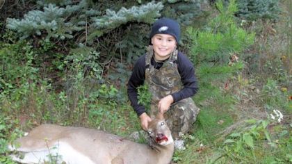 Sean Farrell, 9, of Ross, a fourth-grader at St. Sebastian School, shot his first deer Sept. 29 with a crossbow in Allegheny County.