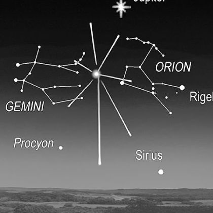 Orionid meteor shower, which peaks on Sunday morning.