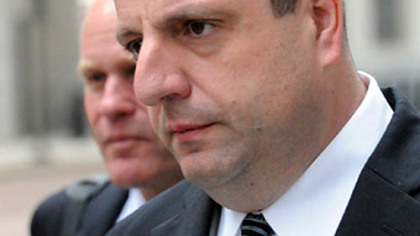 James Donis, former Major of the Guards at the Allegheny County Jail, leaves the Federal Courthouse.