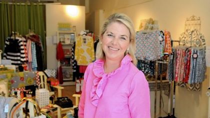 Nancy Follett in her Sewickley store Fancy's Folly.