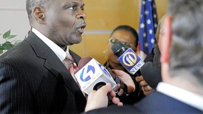 Pittsburgh police Chief Nate Harper talks to the media Monday about the shootings Saturday at a youth football game in East Liberty.