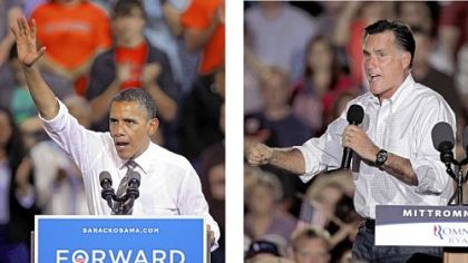 Obama vs. Romney: The Road to the White House.