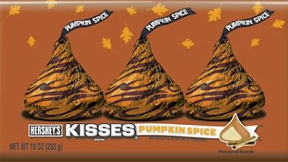Hershey Kisses: Pumpkin Spice flavor.