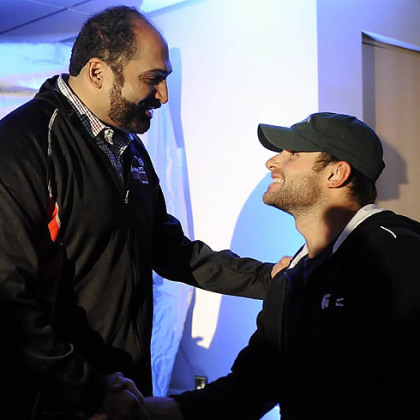 Franco Harris and Andy Roddick