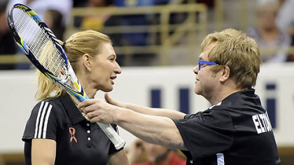 Stefanie Graf and Sir Elton John