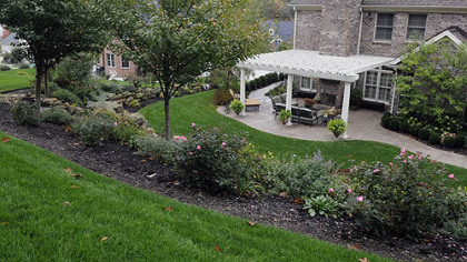 The backyard and garden of Rose Romboski.