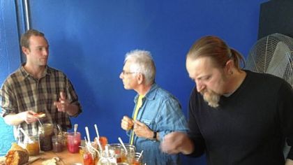 People noshing at Slow Food Pittsburgh's recent Picklefest.