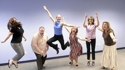 Therapeutic Early Intervention Services from left, Elizabeth Hill, Doug Beaumont, Julie Hudak, Tara Deringor, Barbara Mitchell and Beverley Chapman.