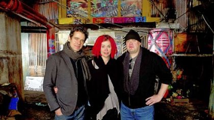 Directors Tom Tykwer, left, Lana Wachowski and Andy Wachowski joined forces for "Cloud Atlas."