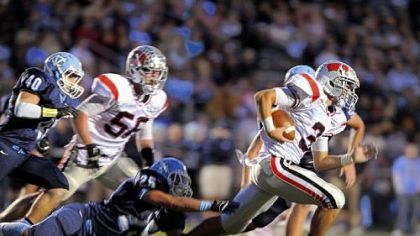 West Allegheny's Tory Delmonico has 580 rushing yards and seven touchdowns this season.