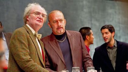 Jim Broadbent as Timothy Cavendish and Tom Hanks as Dermot Hoggins in 'Cloud Atlas.'