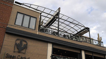 The Steel Cactus on Walnut Street has a nice outdoor deck.