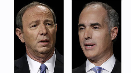 Republican challenger Tom Smith and Democratic Sen. Bob Casey